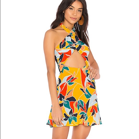 Beach Riot Yellow Multi-Color Mini Dress - Picture 2 of 7